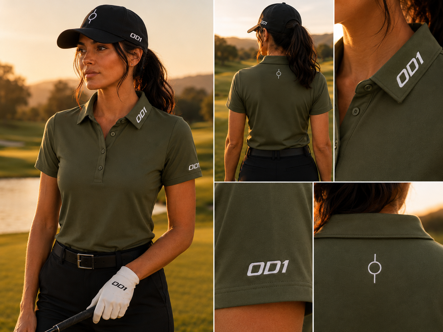 OD1 Performance Polo Olive - Image 3