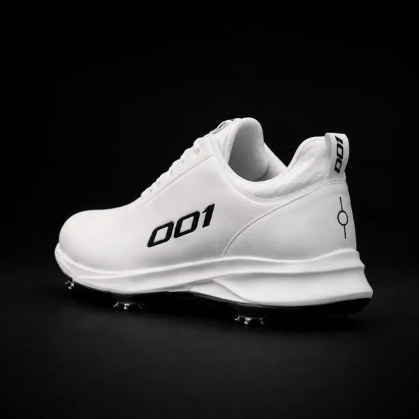 Lead Tile Golf Shoe – White