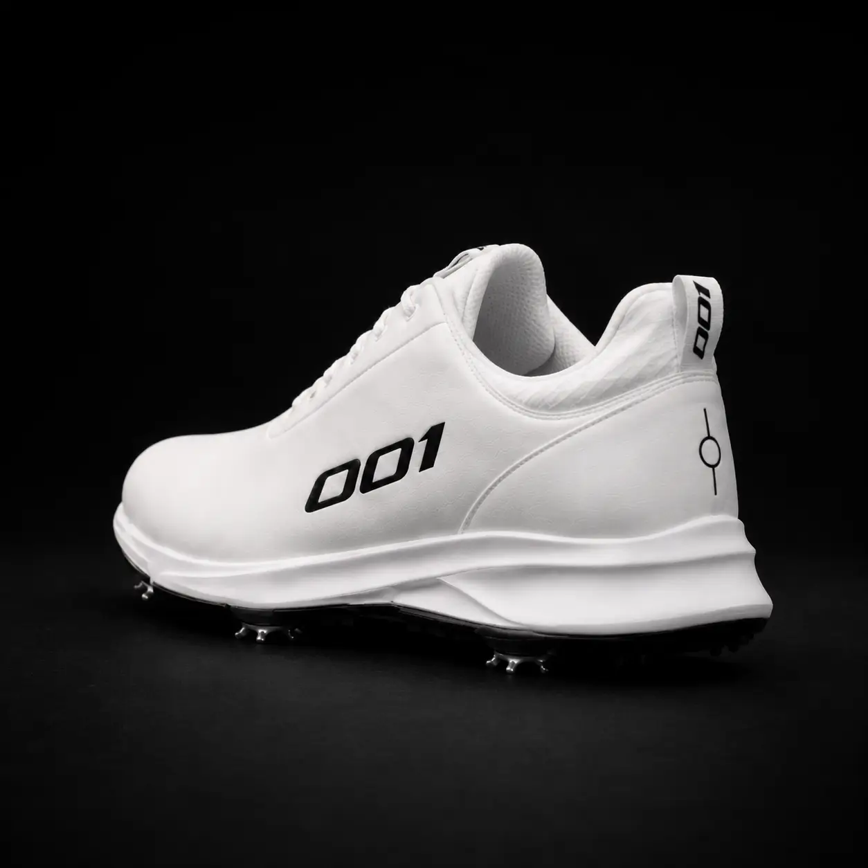 Lead Tile Golf Shoe – White