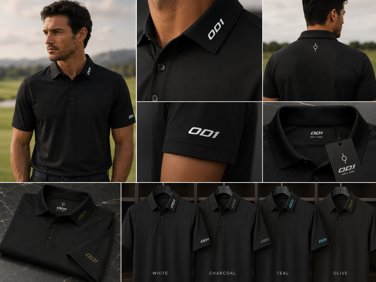 OD1 Performance Polo Black - Image 3